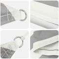 vidaXL Slnečná plachta Svetlo šedá a biela 6 x 3 m