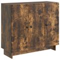 vidaXL Servírovacia skriňa Dymový dub 89 x 34,5 x 80 cm