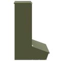 vidaXL Feeder pre prasatá Olivová zelená 55 x 51 x 91,5 cm 20 kg