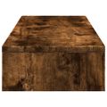 vidaXL Podstavec pod monitor dymový dub 80x24x10,5 cm kompozitné drevo
