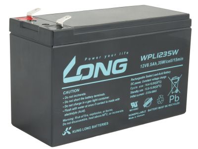 LONG batéria 12V 8,5 Ah F2 HighRate LongLife 9 rokov (WPL1235W)
