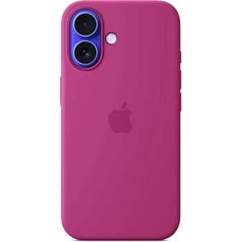 iPhone 16 Plus Silikónový kryt s MS - Fuchsiová