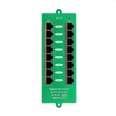 MHPower POE-PAN8-GB-AF/AT Gigabitový stínený 8-portový PoE panel, 802.3af/at