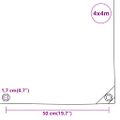 vidaXL Celta antracitová 4x4 m 650 g/m²
