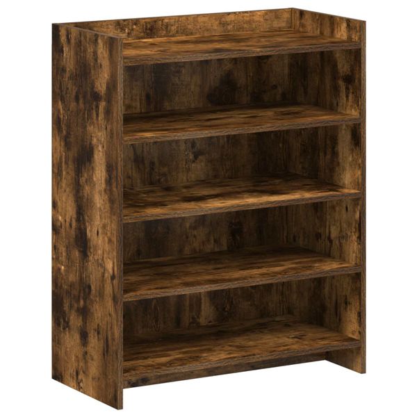 vidaXL Skriňa na topánky Dymový dub 73,5 x 36 x 92 cm Kompozitné drevo