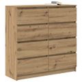 VidaXL Príborník Artisan Dub 100x35x99 cm Engineered Wood