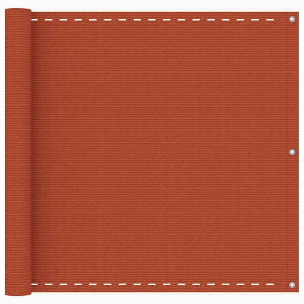 vidaXL Balkónová markíza oranžová 90x400 cm HDPE