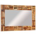 vidaXL Nástenné zrkadlo recyklované drevo 60x110 cm