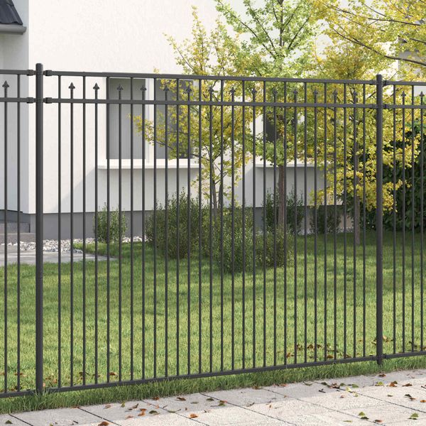 vidaXL Plot s hrotmi BAARLO Čierna