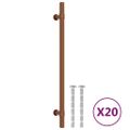 vidaXL Rukoväte na skrinku 20 ks bronzové 224 mm nehrdzavejúca oceľ