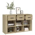 vidaXL Komoda dub sonoma 100x30x59,5 cm spracované drevo