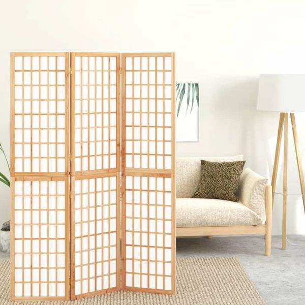vidaXL Skladací paraván so 3 panelmi japonský štýl 120x170 cm