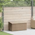 vidaXL Záhradný úložný box béžový 110x50x58 cm polyratan