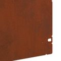 vidaXL Obrubníky trávnika 10 ks 103 x 0,05 x 22 cm Hrdzavý