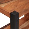 vidaXL Regál na knihy Hnedá 50 x 30 x 110 cm Pevné akáciové drevo