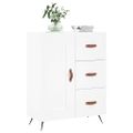 vidaXL Komoda biela 69,5x34x90 cm kompozitné drevo