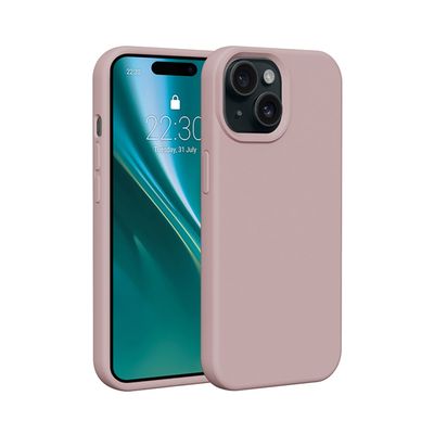 Etteri Silikónové puzdro pre iPhone 11 svetloružové