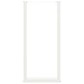 vidaXL Nohy barového stola v tvare U, 2 ks, biele, 40 x (100-101) cm, oceľové