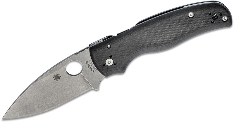 Spyderco C229GP Shaman vreckový nôž 9 cm, Stonewash, čierna, G10
