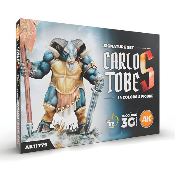 AK Interactive - Carlos Tobes: 3GEN Signature Set (14 farieb a 1 figúrka)