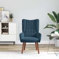 vidaXL kreslo Modrá 63 x 67 x 94 cm Zamat