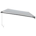 vidaXL Ručne zaťahovacia markíza s LED antracit a biela 600x350 cm