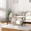 vidaXL Konferenčný stolík dub sonoma 100x45x45cm sprac. drevo a železo