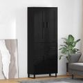 vidaXL Highboard 2 ks Čierny dub 69,5 x 34 x 180 cm