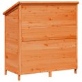 vidaXL Záhradný prístrešok so strechou Hnedá 106 x 56 x 113,5 cm