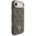 Puzdro Guess 4G Strass Logo & Big Strap Metal Buttons MagSafe pre iPhone Air hnedá