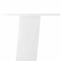 vidaXL Nohy konferenčného stolíka 4 ks biele 42 cm oceľové