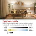 LED žiarovka Filament A60 / E27 / 7,5 W (75 W) / 1 055 lm / teplá biela / stmievateľná