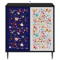 vidaXL Servírovacia skriňa MAINZ Čierny dub 69 x 33 x 76 cm