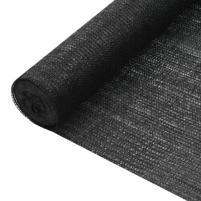 vidaXL Tieniaca sieť čierna 1x50 m HDPE 75 g/m²