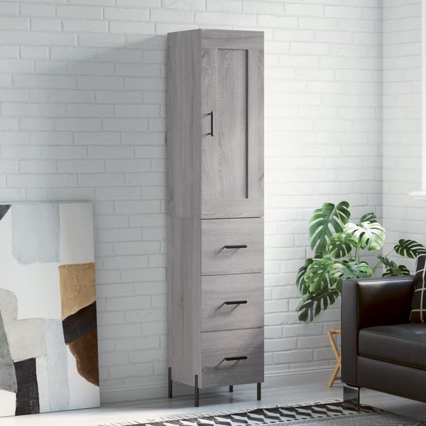 vidaXL Vysoká skrinka dub sonoma 34,5x34x180 cm spracované drevo