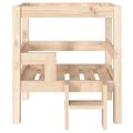 vidaXL Posteľ pre psa 55,5x53,5x60 cm borovicový masív