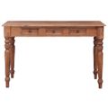 vidaXL Stôl s zásuvkami 117x57x75 cm masívne mahagónové drevo