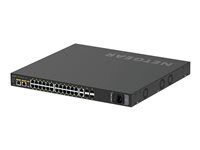 Prepínač - L3 - riadený - 24 x 10/100/1000 (PoE+) + 2 x 10/100/1000 + 4 x 1 Gigabit / 10 Gigabit SFP+ - prúdenie vzduchu zo strany na stranu - Dá sa montovať do rozvádzača - PoE+ (480 W)