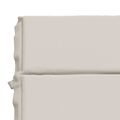 vidaXL Vankúš na ležadlo GEMERT 100% polyester Biela 200 x 50 x 3 cm