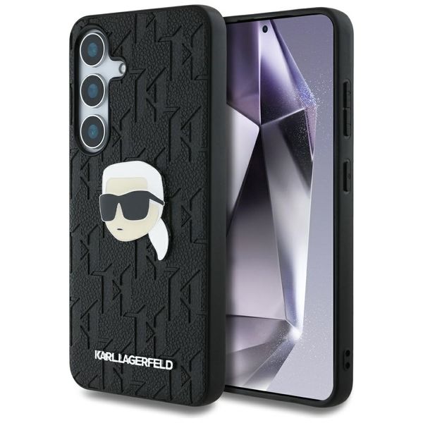 Puzdro Karl Lagerfeld HC PU Monogram K. Head Pin pre Samsung Galaxy S25 Plus čierne