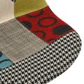 vidaXL Otočné jedálenské stoličky 6 ks patchwork látkové