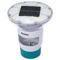 Bestway Plávajúce solárne svetlo s LED pásikmi Biela Ø 7,6 cm PC a ABS