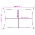 vidaXL Tieniaca plachta 160 g/m² červená 2,5x3,5 m HDPE