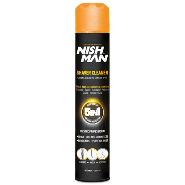 Starostlivosť o čepele 5v1 NISH MAN Shaver cleaner 400 ml