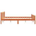 vidaXL Posteľ bez matraca voskový 150x200 cm masívna borovica
