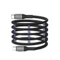 Maxlife MXUC-11 magnetický kábel USB-C - USB-C 1,0 m 100W čierny nylon