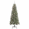 vidaXL Umelý vianočný stromček Zelená 180 cm PVC, plast a oceľ