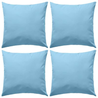 vidaXL Vankúše do exteriéru 4 ks bledomodré 45x45 cm