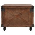 vidaXL Konferenčný stolík z jedľového dreva 91x51x38 cm hnedý