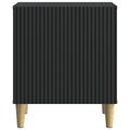 vidaXL Nočný stolík 2 ks Čierna 43 x 34,5 x 50 cm Kompozitné drevo